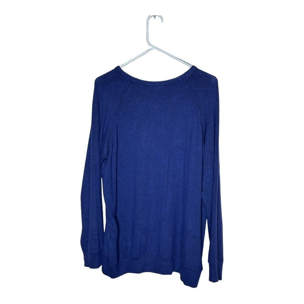 Buffalo David Bitton Crewneck Pullover Sweater Size Large Heather Blue — image 7 of 8